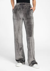 パンツ IONSEOUL Wrinkle Velour Wide Training Pants 5JH256 Tall Zoe Velour Pants | Alloy Apparel