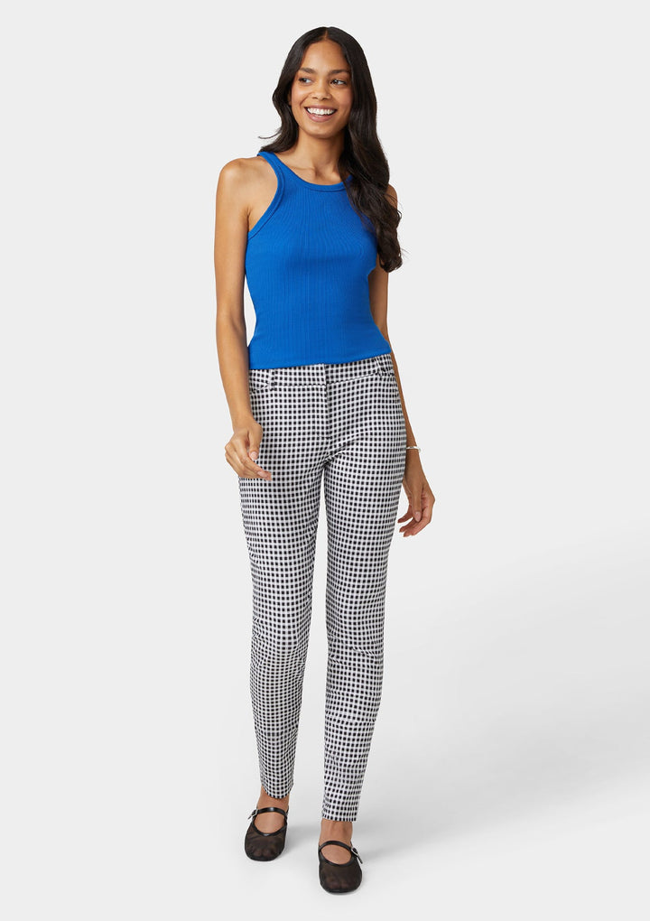 Gingham Black White