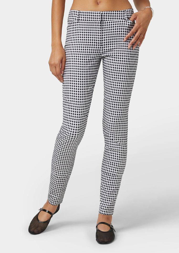 Gingham Black White