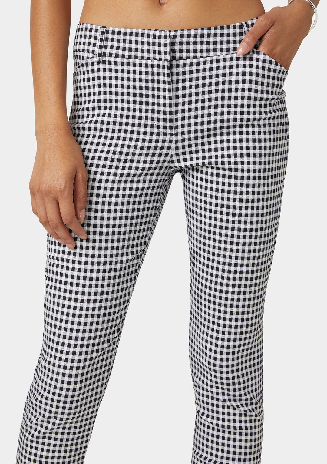 Gingham Black White