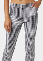 Gingham Black White