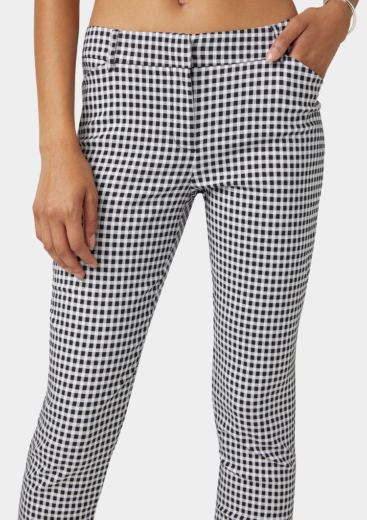 Gingham Black White