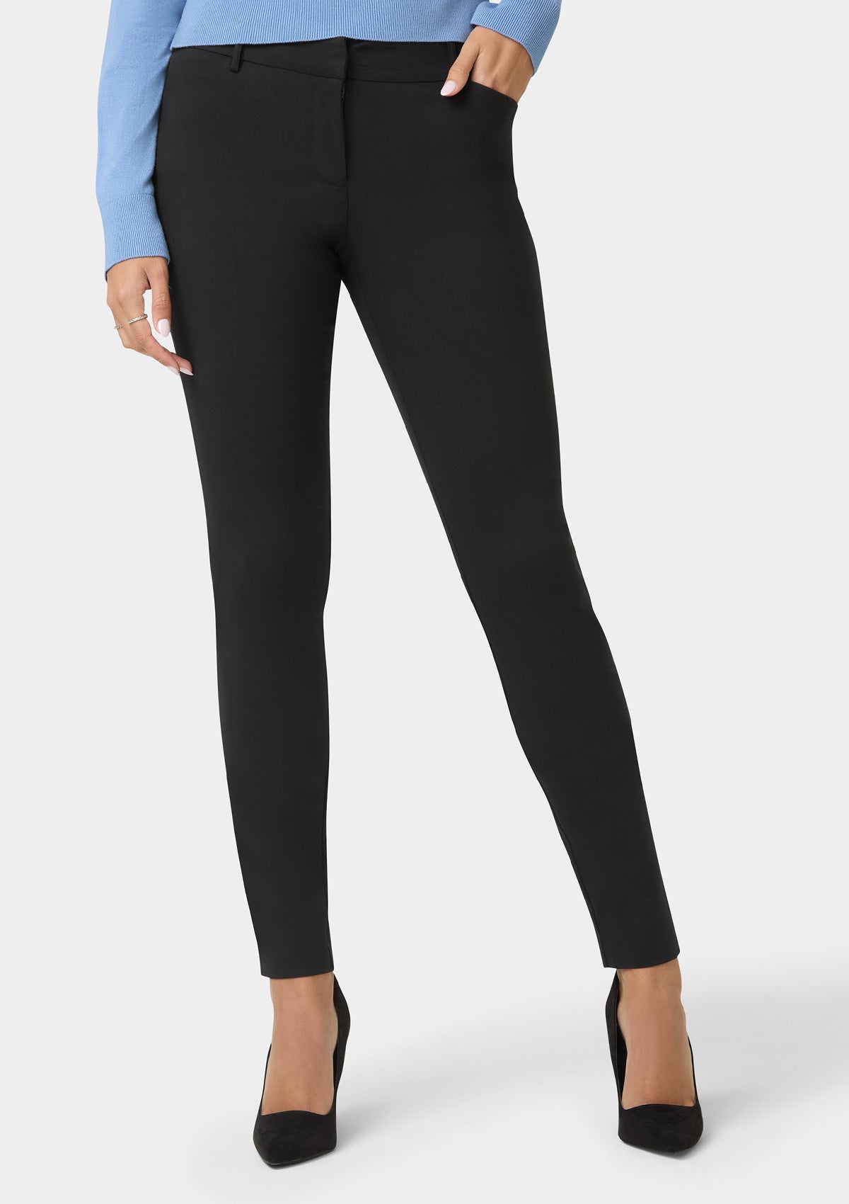 skinny black dress pants Alloy Apparel Tall Julia Dressy Skinny Pants for Women in Black Size XS