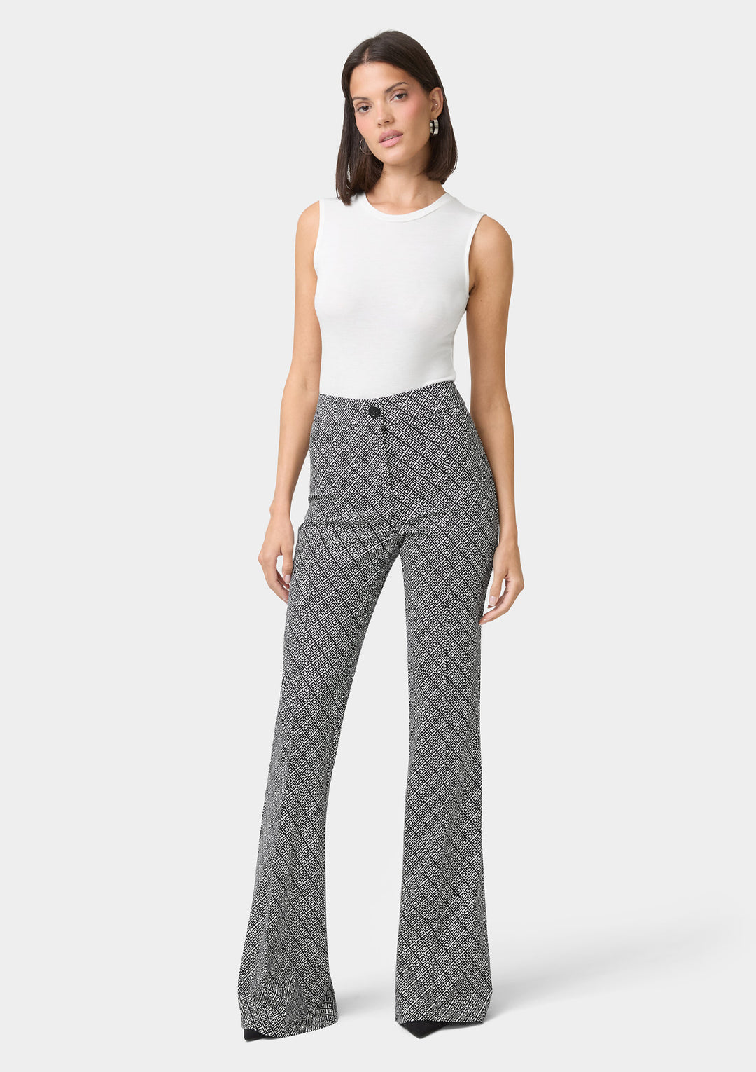 Tall High Waist Flare Dress Pants Alloy Apparel Tall High Waist Flare Dress Pants Alloy Apparel