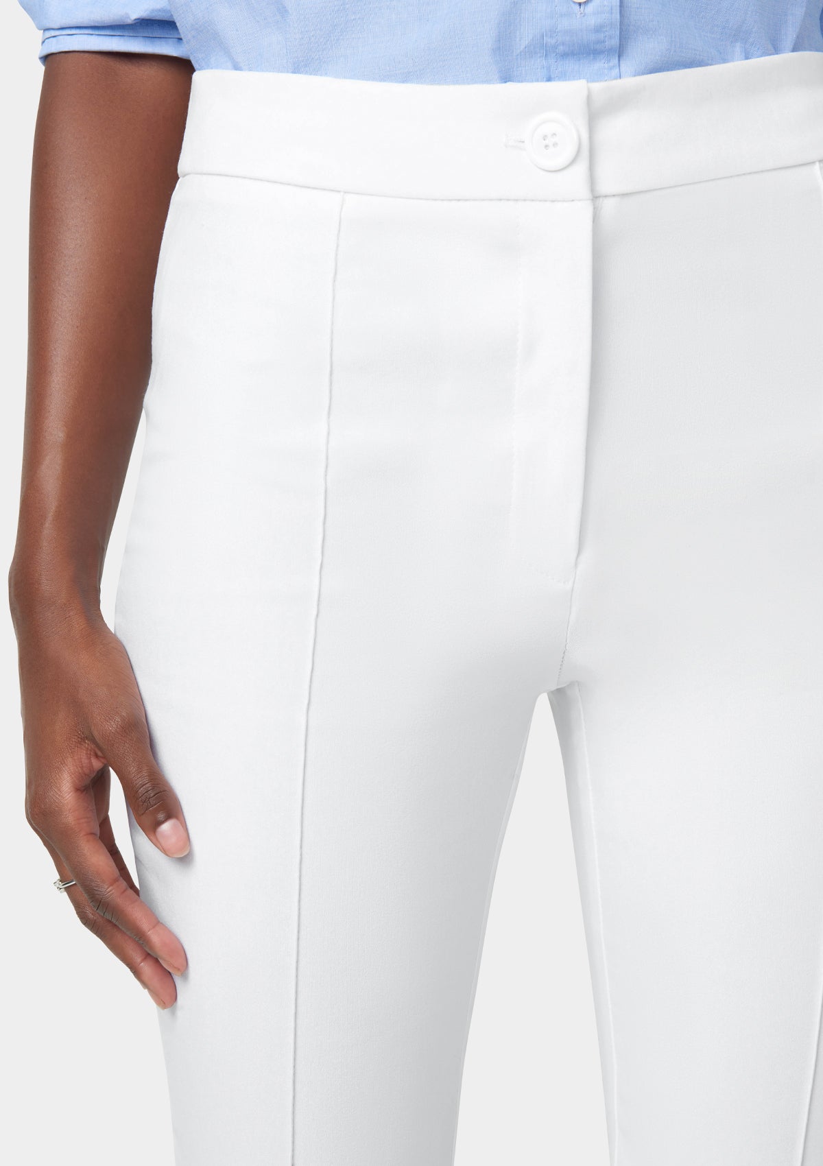 Alloy Apparel Tall High Waist Flare Dress Pants for Women in White Size Large Alloy Apparel Tall High Waist Flare Dress Pants for Women in White Size Large