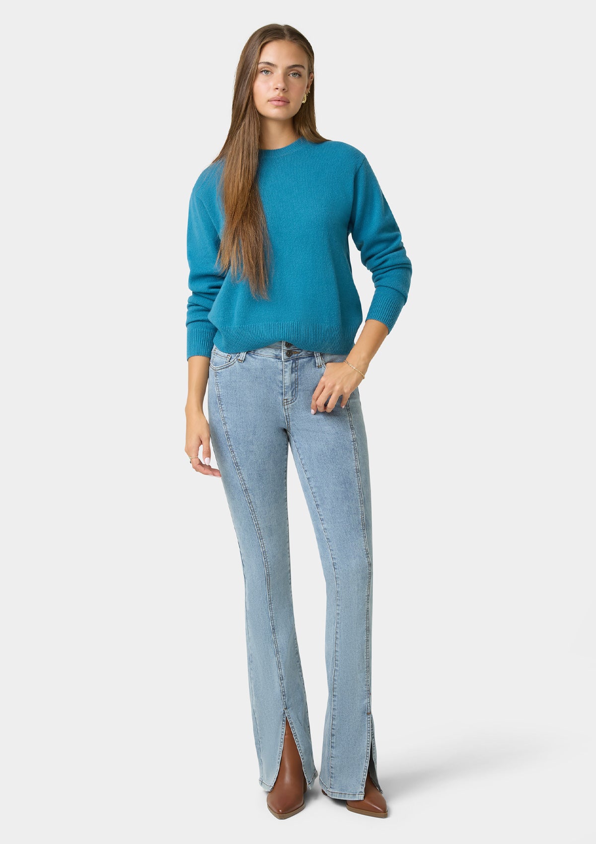 Tall Felicia Split Hem Jeans – Alloy Apparel