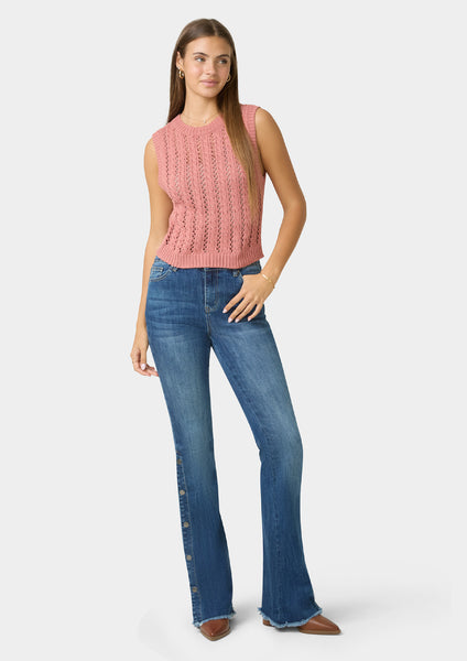 パンツ NULLUS 24ss SNAP FIN FLARED JEANS Tall Celina Snap Button Flare Jeans – Alloy Apparel