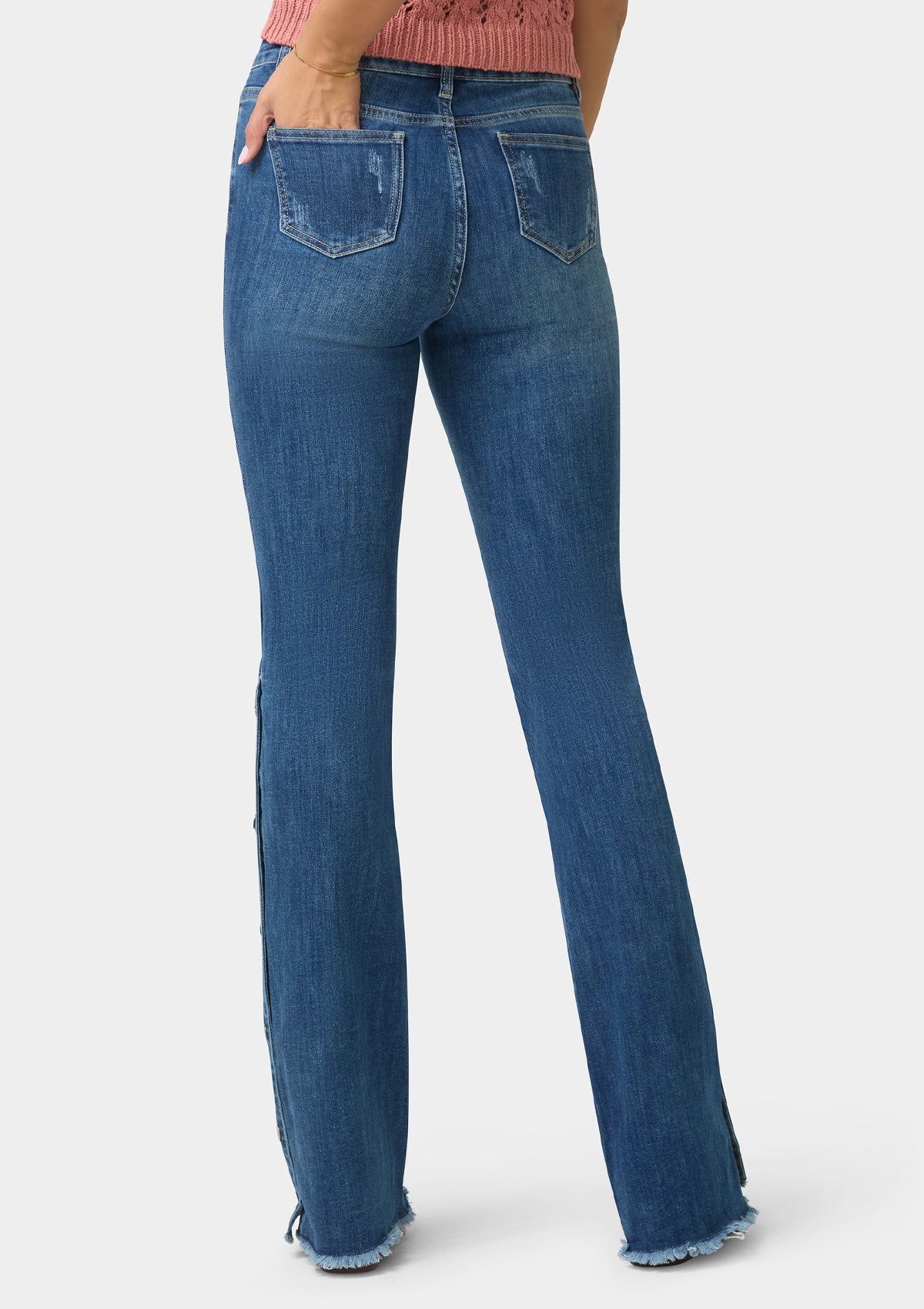 Tall Celina Snap Button Flare Jeans – Alloy Apparel