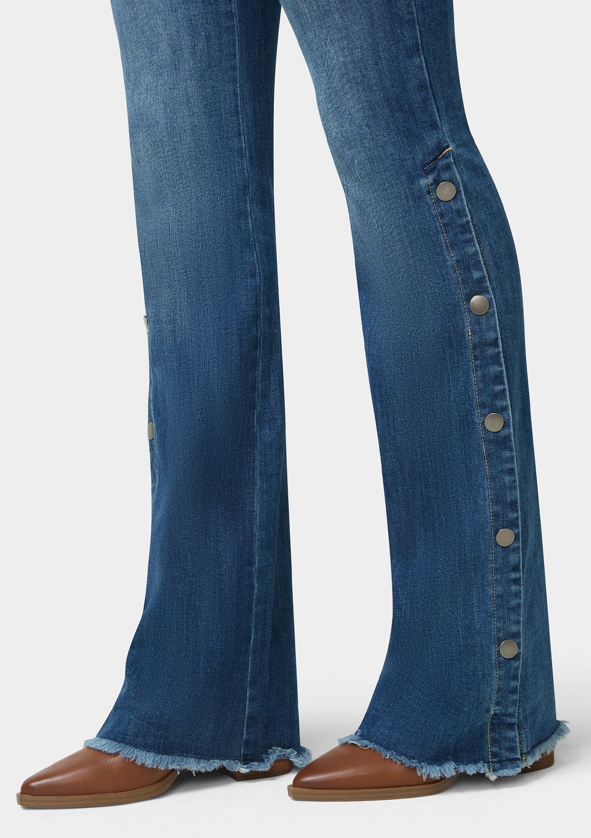 Tall Celina Snap Button Flare Jeans – Alloy Apparel