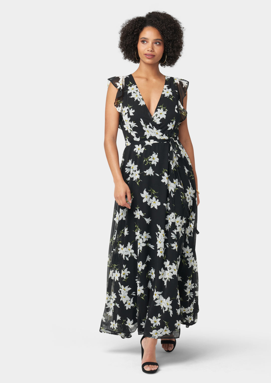 Tall Bella Floral Maxi Dress Black / M Tall Bella Floral Maxi Dress Black / M