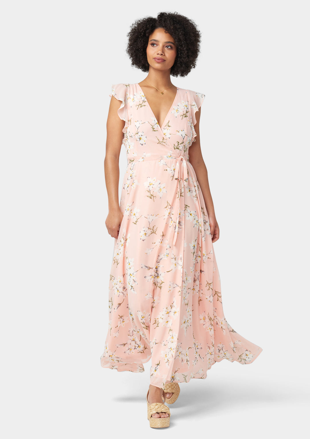 Tall Bella Floral Maxi Dress Pink / S Tall Bella Floral Maxi Dress Pink / S