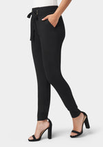 Tall Tianna Tie Waist Crepe Joggers