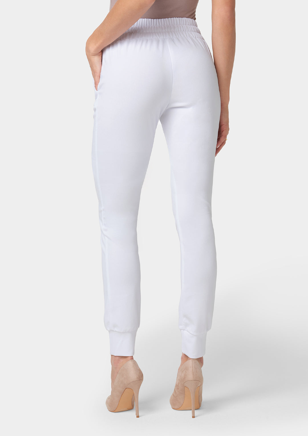 Tall Tianna Tie Waist Crepe Joggers