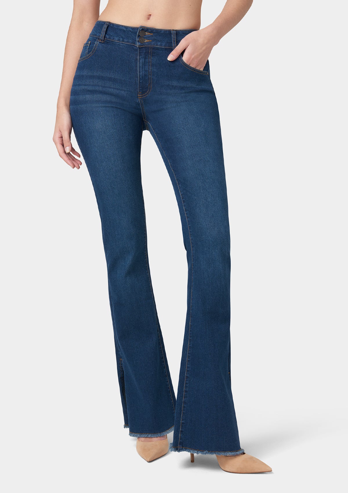 Tall Olivia Flare Jeans With Slit – Alloy Apparel