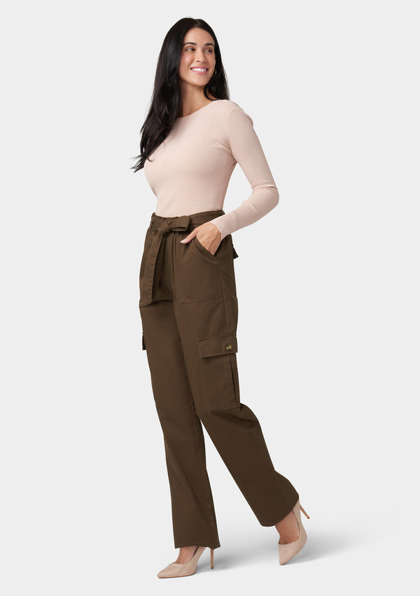 Tall Brooklyn Cargo Pants with Tie