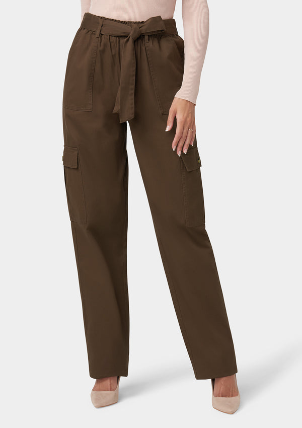 Tall Brooklyn Cargo Pants with Tie