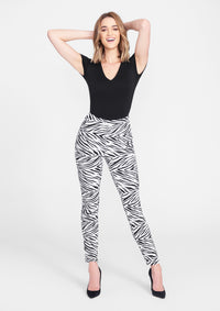 White Zebra Print