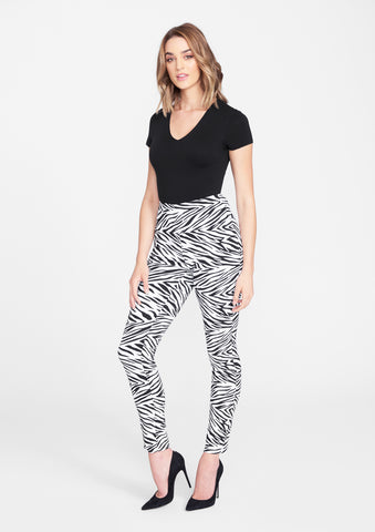 White Zebra Print