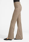 Brown Black Plaid Knit