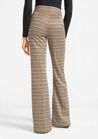 Brown Black Plaid Knit