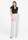 Ivory/Black Stripe