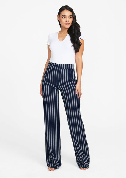 Navy Ivory Stripe