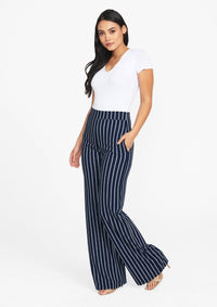 Navy Ivory Stripe