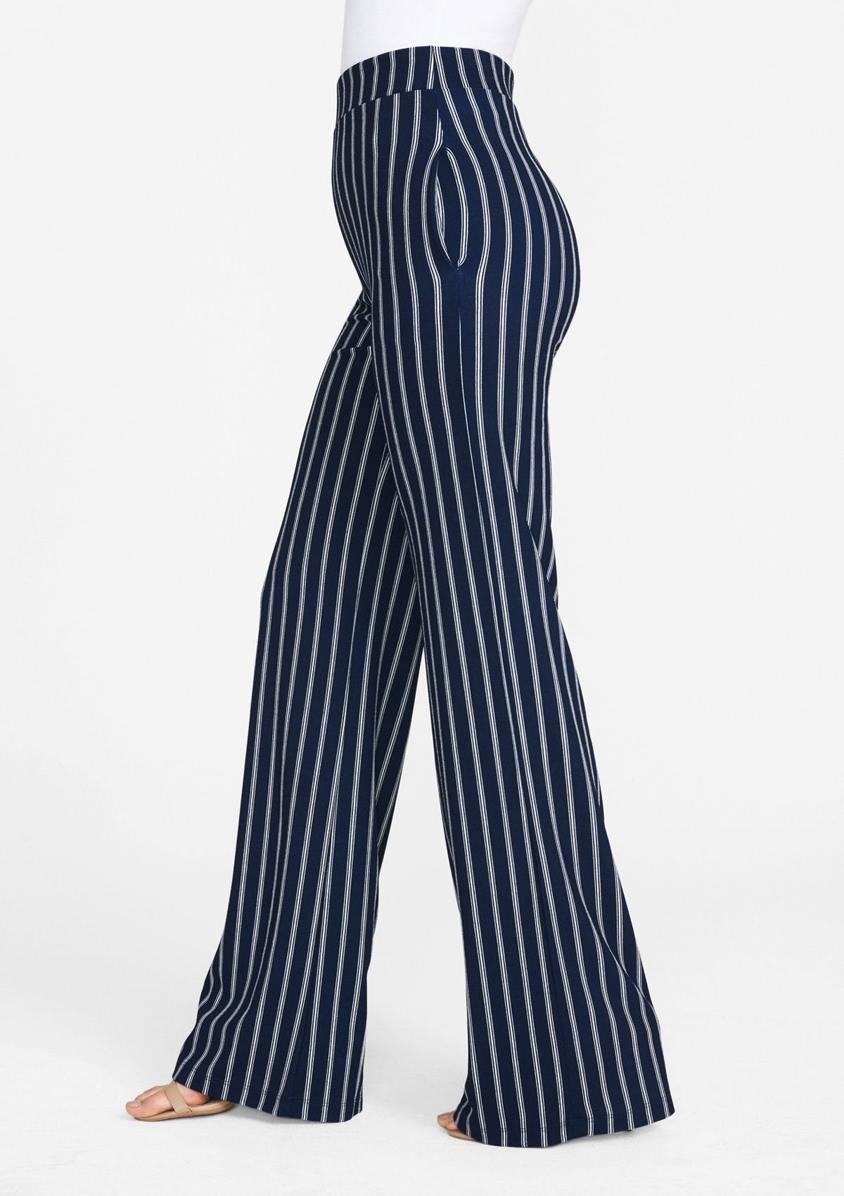 Navy Ivory Stripe