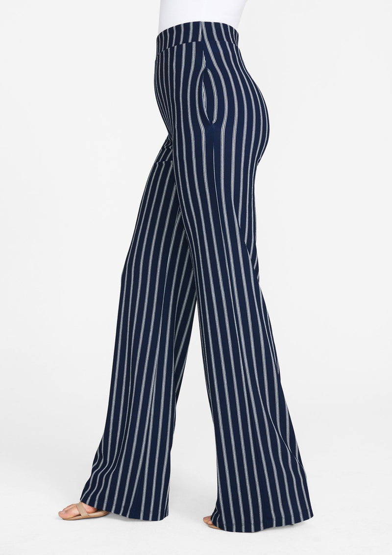 Navy Ivory Stripe