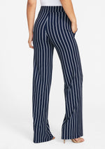 Navy Ivory Stripe