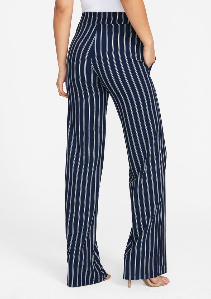 Navy Ivory Stripe