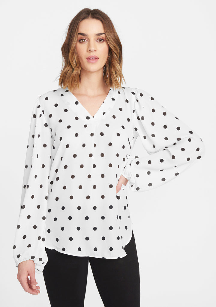 Ivory Black Dot