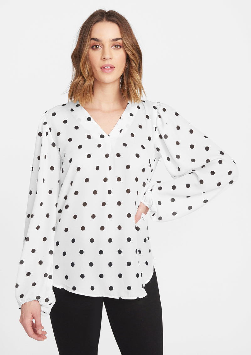 Ivory Black Dot