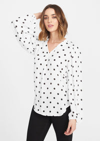 Ivory Black Dot