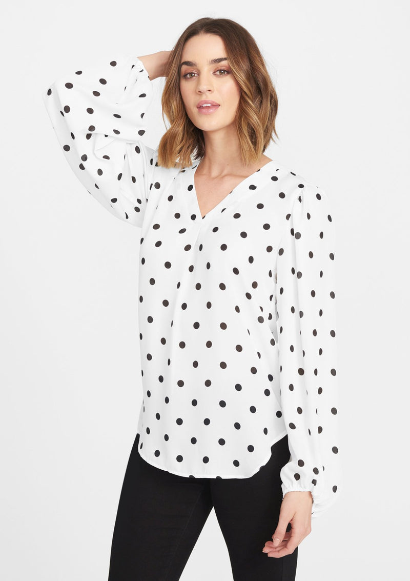 Ivory Black Dot