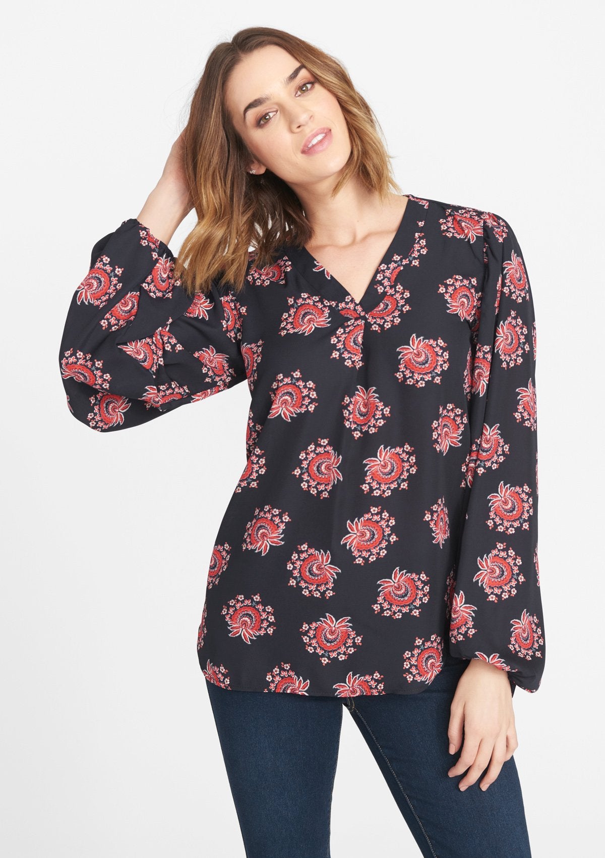 Tall Long Sleeve Blouse | Alloy Apparel