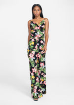 Black Tropical Print
