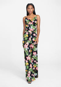 Black Tropical Print
