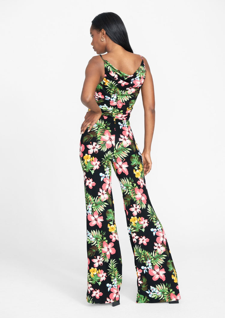 Black Tropical Print
