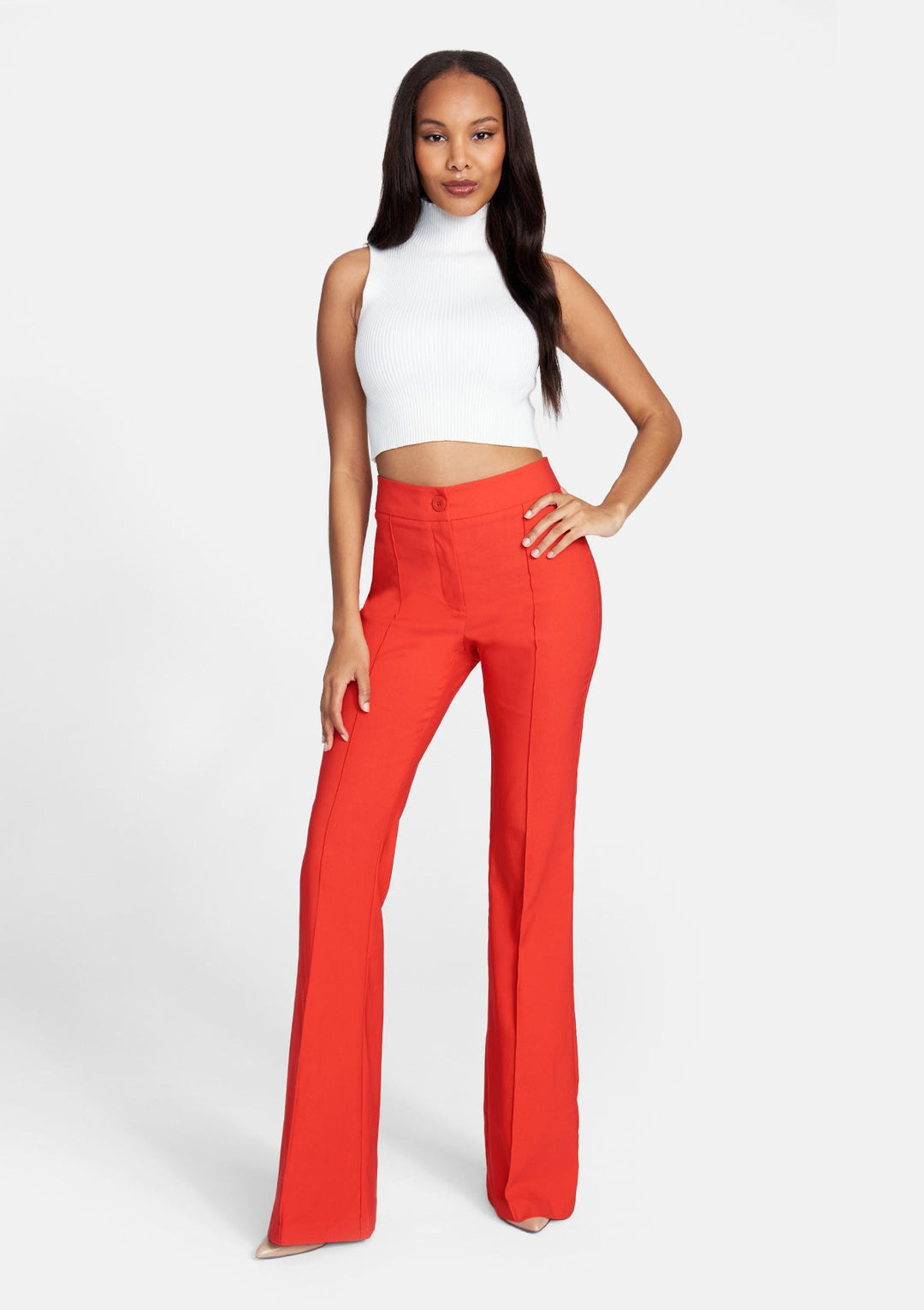 Tall High Waist Flare Dress Pant Alloy Apparel Tall High Waist Flare Dress Pant Alloy Apparel
