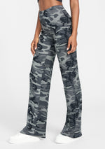 Grey Camo Print
