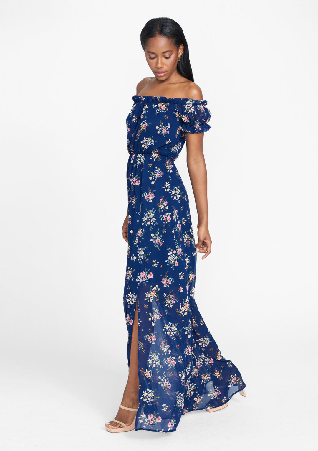 Navy Floral Print