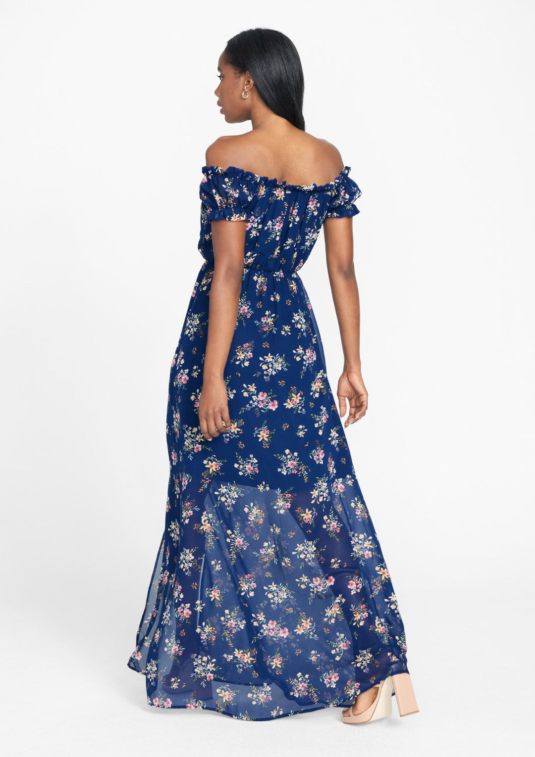 Navy Floral Print