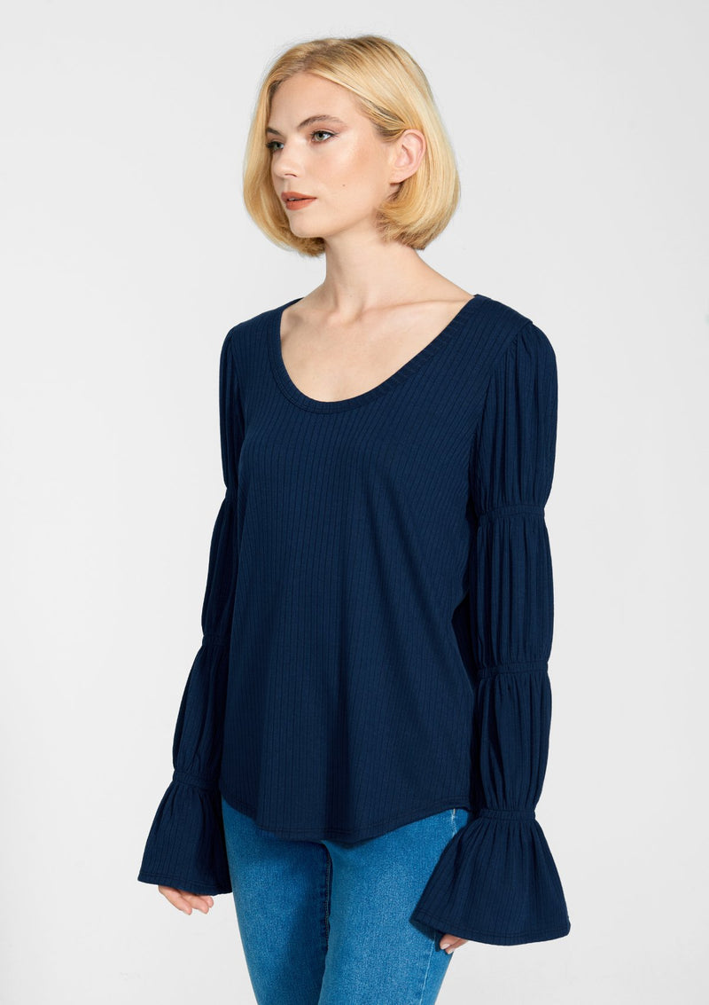 Tall Jasmine Smocked Sleeve Top | Alloy Apparel