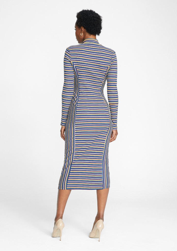 Navy Rust Stripe