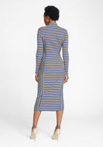 Navy Rust Stripe