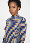 Navy Rust Stripe