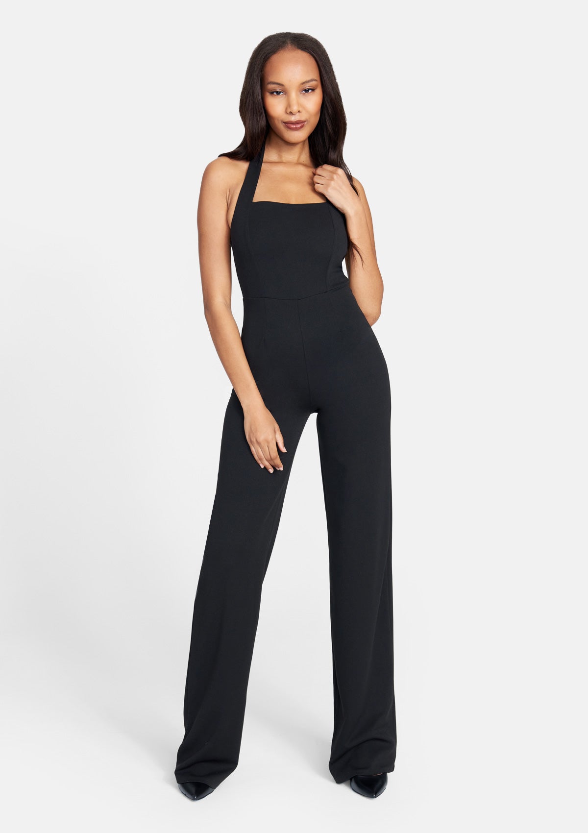 Tall Fiora Halter Jumpsuit | Alloy Apparel