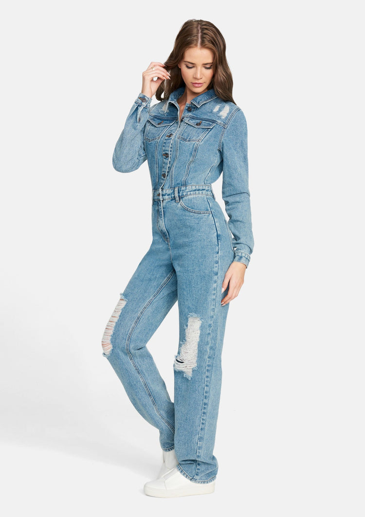 Denim jumpsuit size 18 online